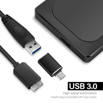 Aiolo Innovation 500GB External Hard Drive A4 5400RPM USB 3.0 Portable HDD