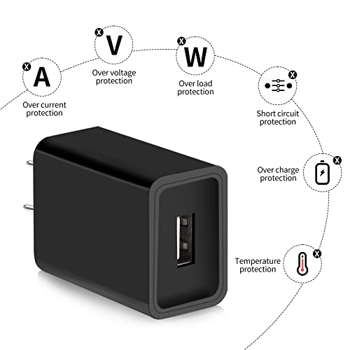 Accessonico 2 Pack 2 Amps GAT-0501000 USB Charger for Kindle Fire & Google Pixel
