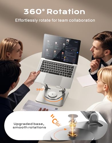RIWUCT Tower Laptop Stand B25, Adjustable Height, Portable, Ergonomic Design, Compatible with Laptops 10-16 inches