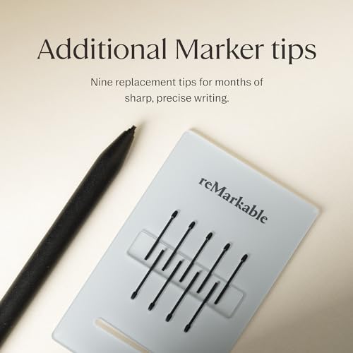 reMarkable Marker Plus RM212 Plastic 6.38 x 0.35 x 0.35 inches Black