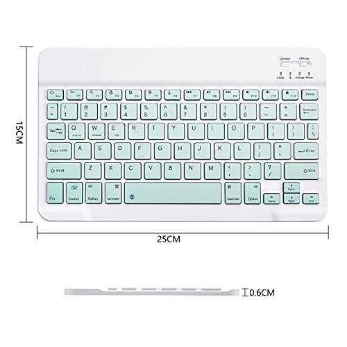 Xukinroy 10 inch JP100 Bluetooth Portable Mini Keyboard QWERTY Scissor-switch Multimedia