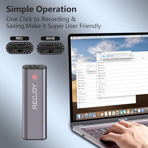 MayBest 64GB UL101 Digital Voice Recorder USB Interface Noise Cancellation