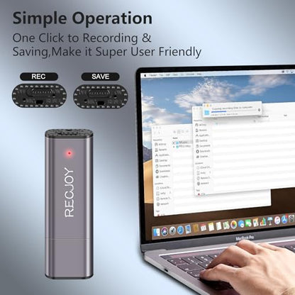MayBest 64GB UL101 Digital Voice Recorder USB Interface Noise Cancellation