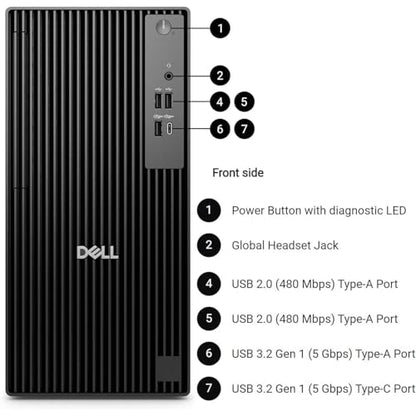 Dell 12.77in QCT1250 Pro Tower Desktop PC Windows 11 4K 2560x1440