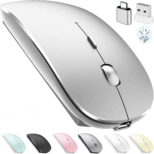 PEIBO Bluetooth Wireless USB/USB C Adapter Mouse Model 8541646059 Optical 1600DPI Computer Mouse