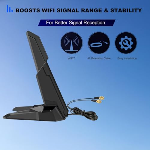 Slinkdsco 6" x 4.72" x 3" SK833 Tri-Band Magnetic Base Antenna