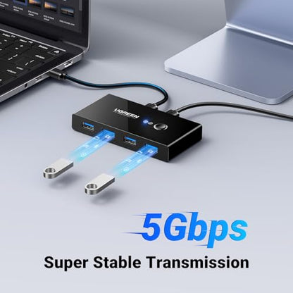 UGREEN 2-Port USB 3.0 Switch 4-Devices Selector Model 30768