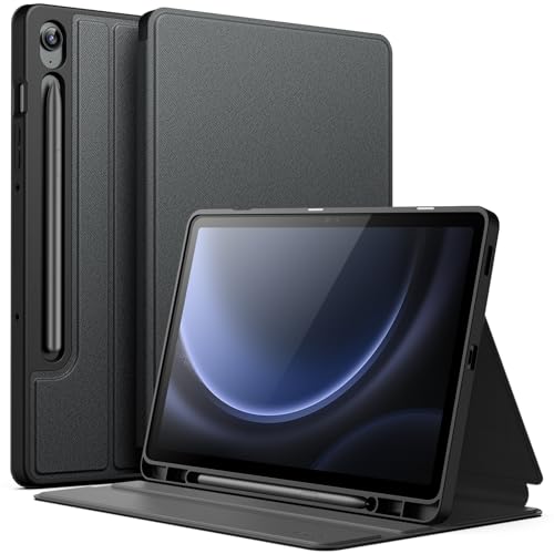 JETech 10.9-Inch Case for Samsung Galaxy Tab S10 Lite / S10 FE / S9 FE Model 3380-, Case Type: Soft, Material: Thermoplastic Polyurethane, Black