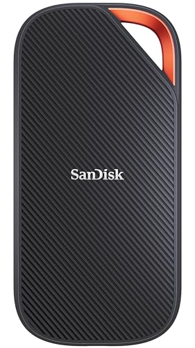 SanDisk 4TB SDSSDE82-4T00-G25 Solid State Drive USB4, Up to 3800 MB/s Read Speed, USB-C Interface, Portable, Shock and Water Resistant, External Hard Drive