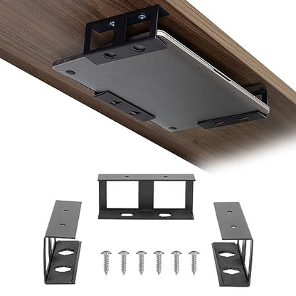 Mount-It! Under Desk Laptop Holder MI-7158 Black Alloy Steel