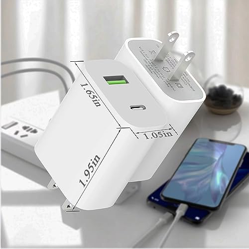 DENGWENQIANG 20W Dual Port USB Type A and USB Type C Wall Charger OFS-391