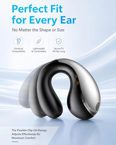 Boytond S19DDS Wireless Open Ear Headphones - Gloss Black