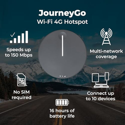 TravlFi 700-023 JourneyGo 2.4GHz LTE Wi-Fi Hotspot