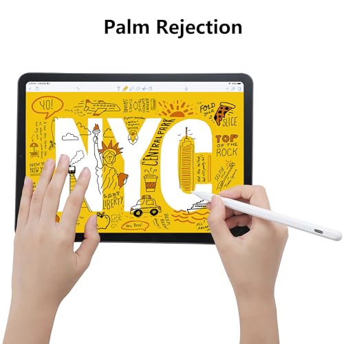 TOHAKATA Stylus Pen White Model T10 for Apple iPad Compatibility