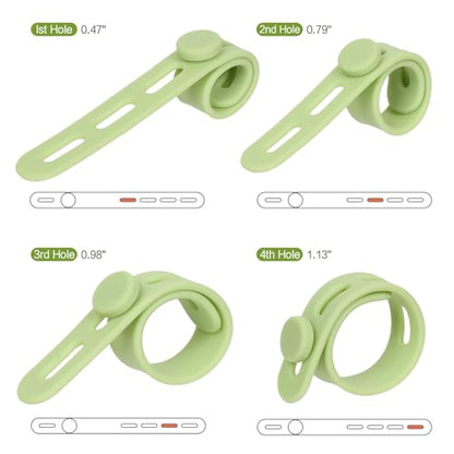 Donruby 24 Count GJ-01 Silicone Cable Ties for Cable Management