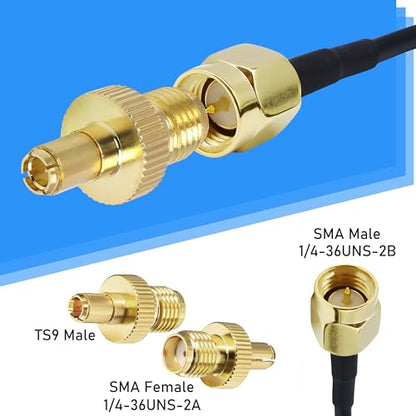 Rydocyee 5G Antenna External Antenna 5G310SMATS9 Tri-Band 2 Pack