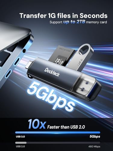 dockteck 3 Slot USB3.0 Card Reader DR0003