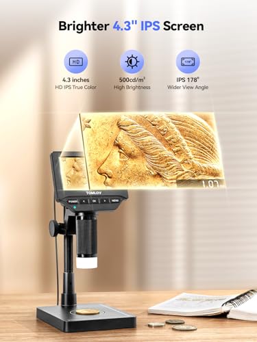 TOMLOV 4.3" DM4W 500cd/m² 178° Digital Microscope
