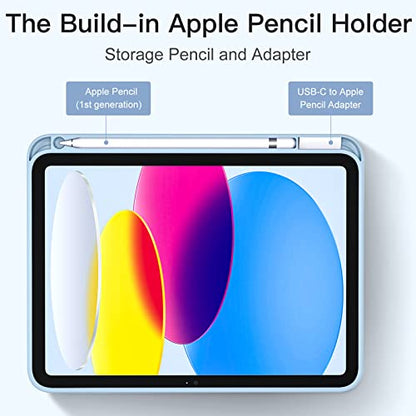 Akkerds iPad Case 10.9-Inch & 11-Inch TPU Protection with Pencil Holder - Model A3354/A3355/A3356/A2696/A2757/A2777