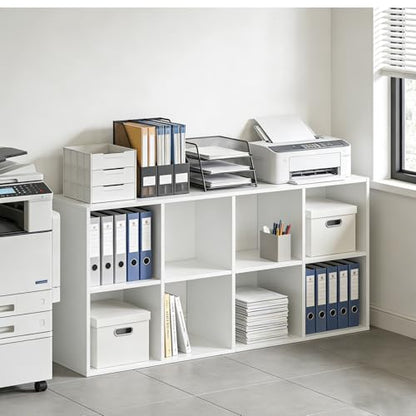 SageNest 8-Cube Storage Organizer Shelf SG-VK-SJ-8WT Freestanding White