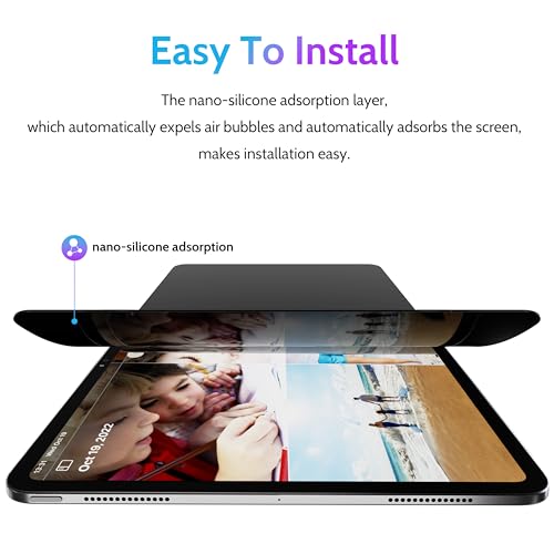 Peslv 13 Inch iPad Pro 2024/2025 Privacy Screen Protector Model pet-fk-ipad pro 13 2024 Anti-Glare Anti-Spy Scratch Resistant