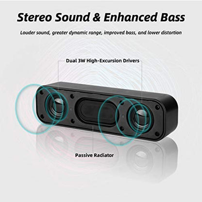 LIELONGREN 8 Inches USB Computer Speaker LLR050AB Stereo 2.0 Sound Multimedia