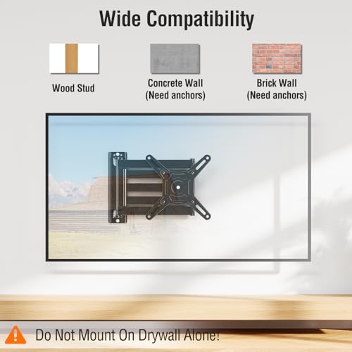 ELIVED 14-42 Inch TV Wall Mount EL-MT-WM-42 Metal Black