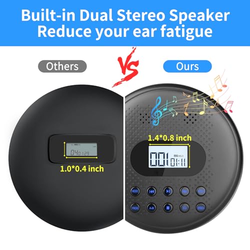 Arafuna 5.5" CD5189B Portable CD Player 2 Channels - AUX & USB Connectivity - 1 Disc Capacity - MP3 Support
