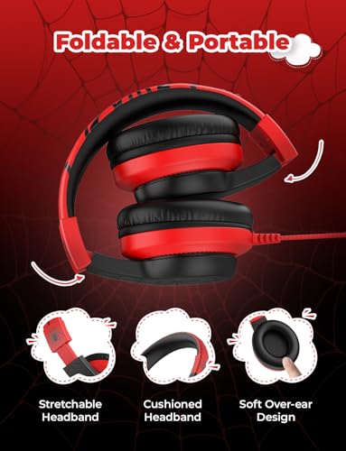 iClever HS19 On-Ear Headphones 32 Ohms 20Hz - 20KHz Wired for Kids
