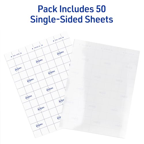 Avery 9" x 12" Clear Laminating Sheets 760 Count Self-Adhesive Laminating Supplies