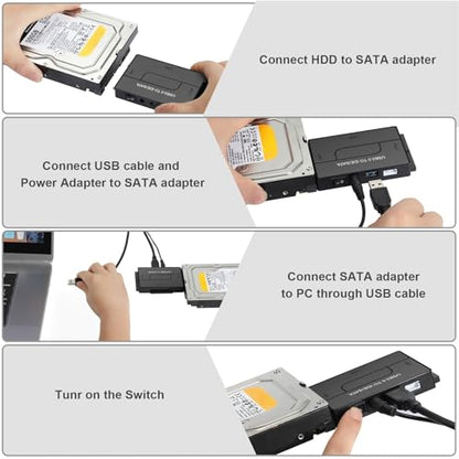 YINNCEEN Ultra Recovery Converter 12V 2A 3 Ports USB 3.0 Connector Power Adapter