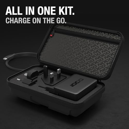 NOCO 65W U65 USB-C Charger, 110-240VAC, 50-60Hz, 2 Amps, Wall Mount, Type A/C/G/I, 1 Port