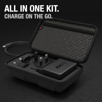 NOCO 65W U65 USB-C Charger, 110-240VAC, 50-60Hz, 2 Amps, Wall Mount, Type A/C/G/I, 1 Port
