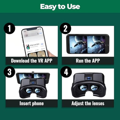 LamTrancail VR Headset 110 Degrees Adjustable 1.0 Count Virtual Reality Headset