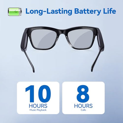 KWENRUN Smart Glasses AI Model B0G4BYN714 Bluetooth - No GPS - Lithium Polymer Battery