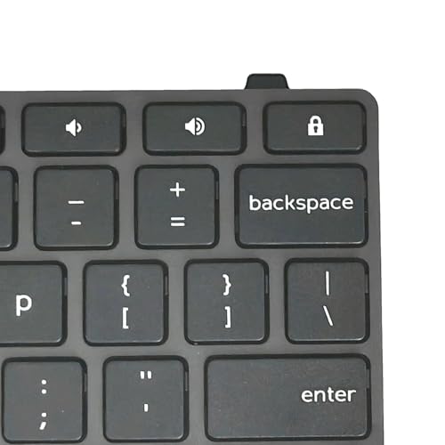 WWGTMC Dell Chromebook 11 3100 3110 3120 5190 USB-A Mechanical Backlit Keyboard QWERTY Black