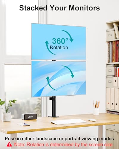 MOUNT PRO Vertical Dual Monitor Stand 32 inch VESA 75x75mm 100x100mm