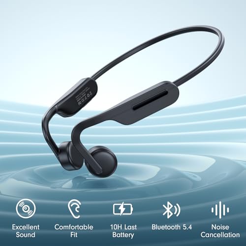 Qyzue 1x Open Ear Headphones Q-X14-1 Bluetooth 5.4 Wireless Black
