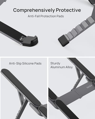 SODI 314 Lightweight Adjustable Laptop Stand Compatible with 10-15.6" Laptops