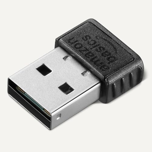 Amazon Basics Bluetooth 5.4 USB Adapter Dongle - USB Receiver for Bluetooth Devices
