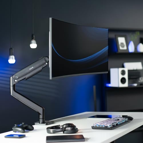 VIVO 49 Inch Heavy Duty Aluminum Ultrawide Monitor Arm, Maximum Load 44 lbs, Black, STAND-V101V