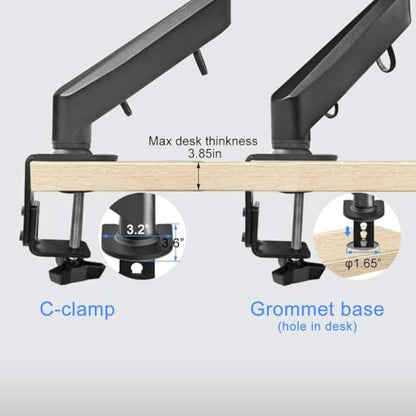 Suptek MD8B-1 Monitor Mount 17-35 Inches Adjustable Tabletop Arm