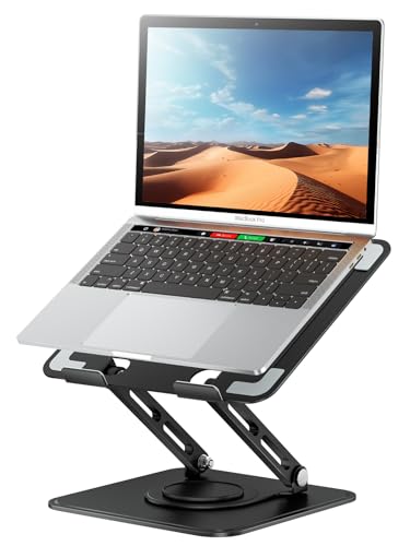 Tounee 10-15.6" Laptop Stand LS21A Black Desk Mount with 360° Rotation