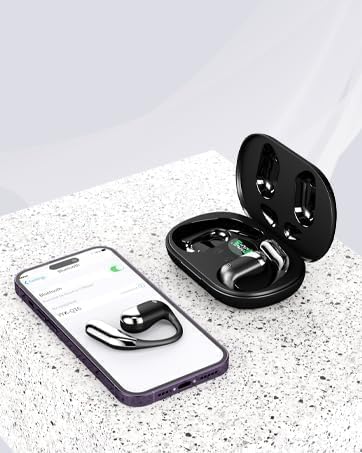 Aurotlu Q16-H3 Open Ear Bluetooth Headphones Wireless Connectivity 60H Playtime IPX7 Ergonomic Design