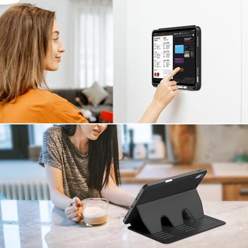 VIKESI iPad (A16) 11-inch 2025 and iPad 10th Generation 10.9-inch 2022 Case, Multiple Angles Magnetic Stand Cover, Black