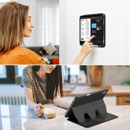 VIKESI iPad (A16) 11-inch 2025 and iPad 10th Generation 10.9-inch 2022 Case, Multiple Angles Magnetic Stand Cover, Black