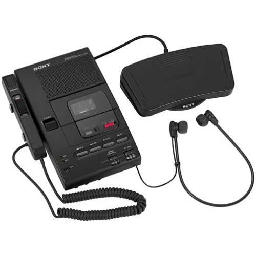 Sony M2020 Microcassette Dictator and Transcriber 3.5mm Jack Unidirectional PC Aluminum