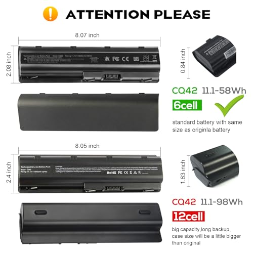 TREE.NB 5200mAh CQ42 Lithium-Ion Battery 11.1V for HP Pavilion, Compaq Presario