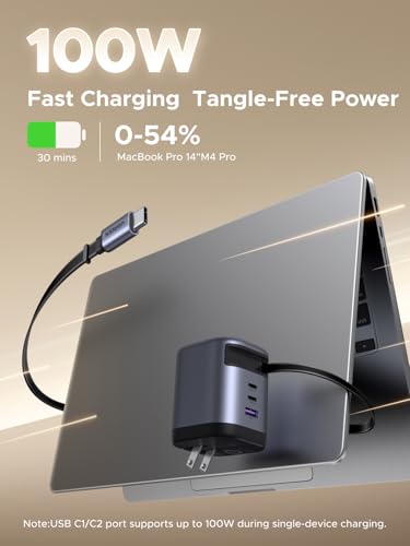 UGREEN 100W X606 GaN USB Type A/C Multi-Device Wall Charger
