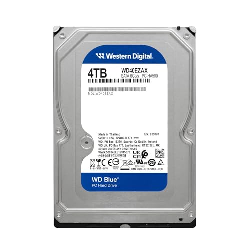 Western Digital 4TB WD40EZAX SATA HDD 5400 RPM 256MB Cache 3.5" Drive